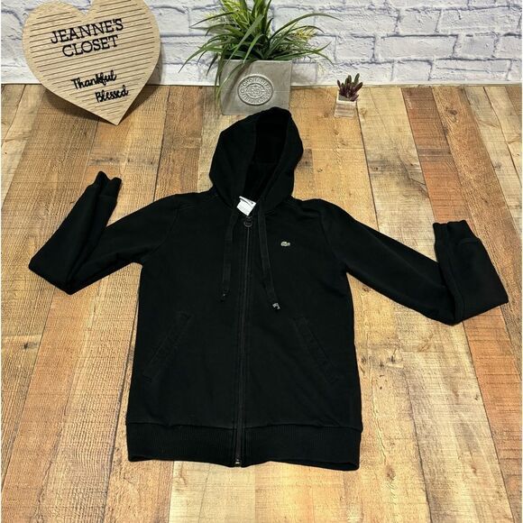 Lacoste lightweight full zip hooded jacket size 38 small - Picture 5 of 9